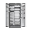 Millen Side By Side Refrigerator 455L Grey