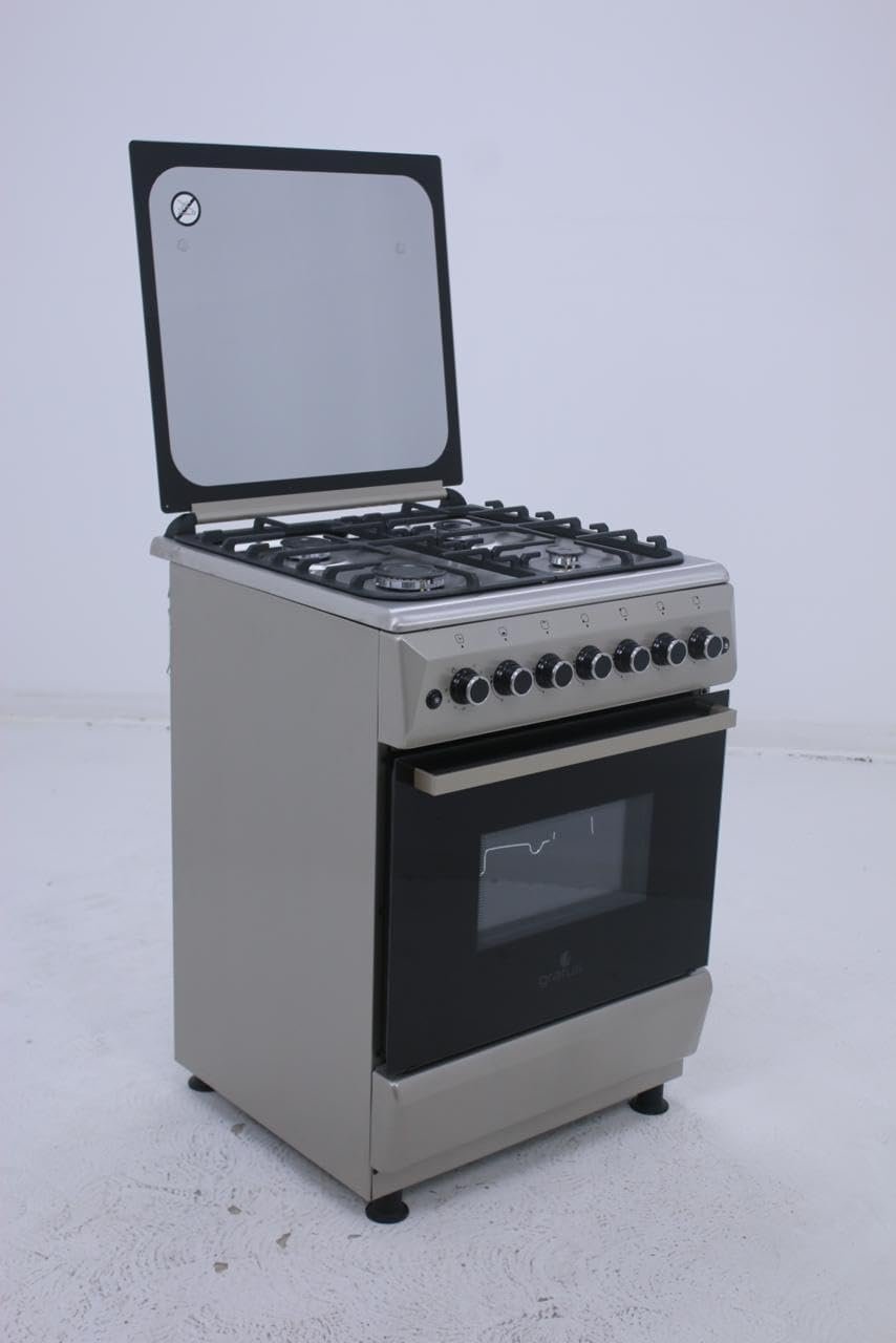 Gratus 60×60 Free Standing Gas Cooker, 4 burners; Turbo Fan, Double safety, Commercial Cast Iron, Model- FCR604KTSS1 - Image 6