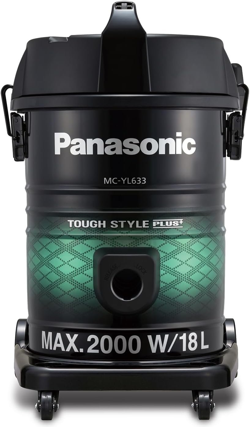 Panasonic 2000W Drum vacuum Cleaner.18 litres capacity MC-YL633GE47
