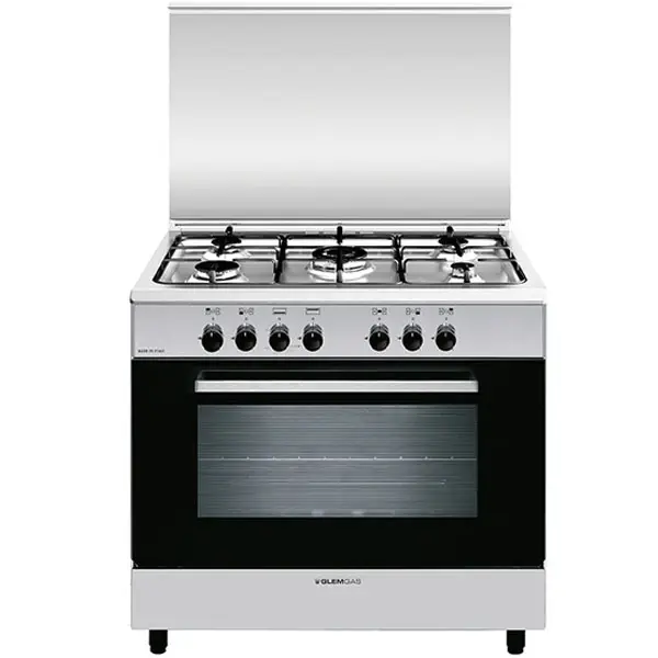 Glemgas 5 Burner Gas Cooker 90cm Stainless Steel – AL9612GI-FSCD