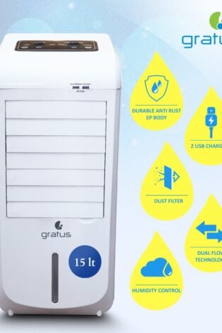 Gratus Baarid Series 15L Air Cooler GADX9939 with Dual Flow Technology