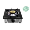 Nobel Single Burner Gas Stove NGT1002G – Black Glass Top, Auto Ignition, 1 Year Warranty