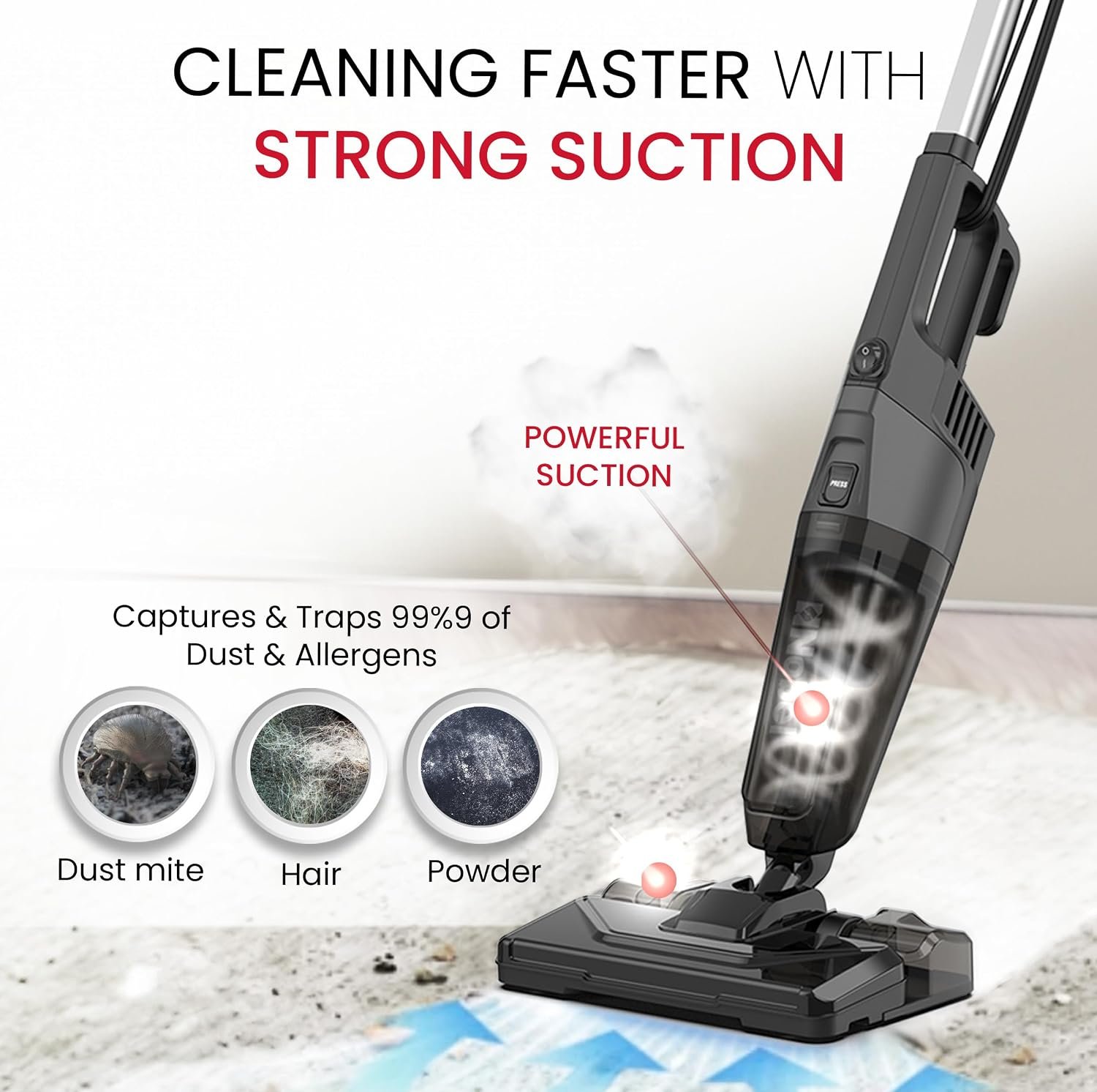 Nobel NVC19T 2-in-1 Handheld Stick Vacuum Cleaner 600W Black