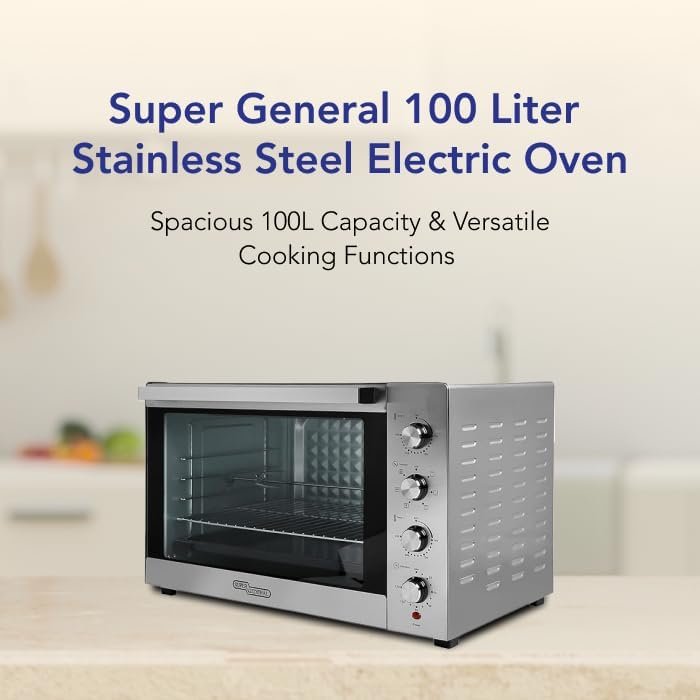 Super General 100L Electric Oven 2800W Convection & Rotisserie SGEO101TRC - Image 3