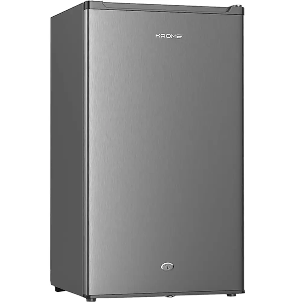 KROME 120L Single Door Refrigerator KR-RDC120H – Inox Silver