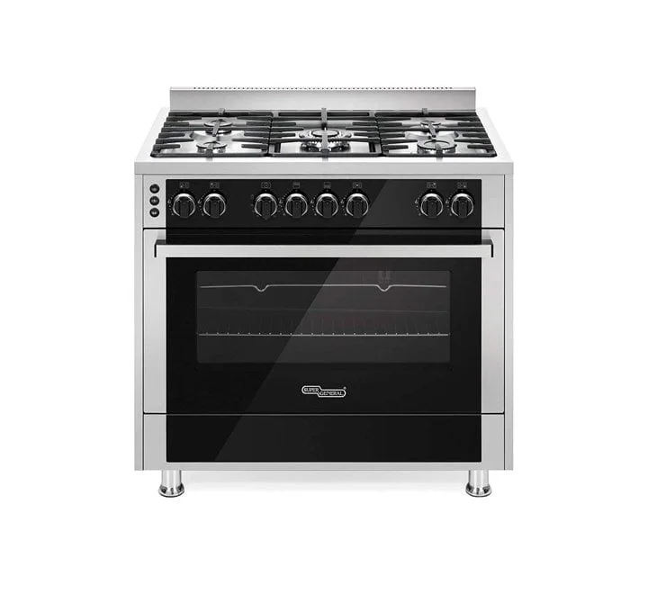 Super General 90 x 60 cm 5 Burner Free Standing Gas Cooker Model – SGC916FSBGOF