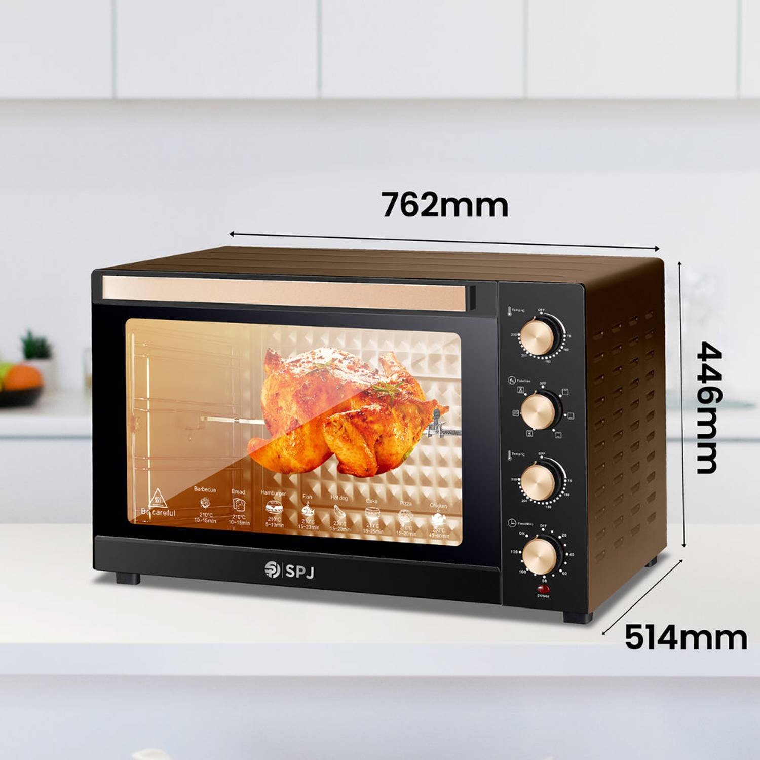SPJ EOW-BR120L03 120L Electric Convection Oven – Baking & Grilling - Image 3