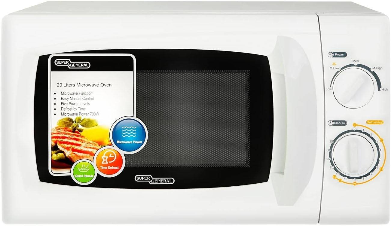 Super General SGMM-921 20L Countertop Microwave Oven – 700W